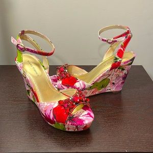 Pink Multi Color Fabric